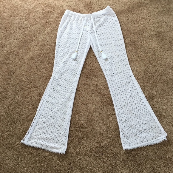 Miken Other - Miken Women's Crochet Lace Swim Pants